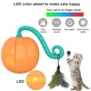 Cat Toys Electric Toy Interactive Rolling Ball Training Self-moving Kitten With 4 Feathers Voice Remote Control Pet Supplies