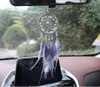 New Dream Catcher Car Hanging Decoration Specchietto retrovisore Feather Car Mirror Pendant Accessori per auto Ragazza Home Car Interior Decoration Ciondolo per auto