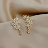 Stud Earrings Cool Punk Multiple Gold Color Star Piercing Unique Crystal Pentagram Earring For Women Christmas Year Jewelry Gift