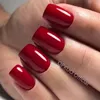 short red fake nails