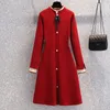 Casual Dresses office ladies mini sweater dresses winter thick warm patchwork button long sleeve knitted dress women bodycon Y2302