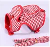 Cat Collars Leads Houndstooth Pet Puppy Harness Leash Backpack Set Travel Outdoor Hiking Saddlebag for Small Dogs Chihuahua Corgi cat 230309