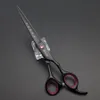 Hair Scissors Professional Hairdressing scissors 5.5" 6" 7" laser wire Cutting scissorsThinning scissors set Barber Shearskitscombrazor 230310