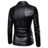 Chaqueta de piel sintética para hombre de talla grande 5XL 6XL, chaqueta de piel sintética para hombre, chaqueta de abrigo de cuero de Color sólido, chaqueta informal de motorista para motocicleta, chaquetas de cuero para hombre, talla grande 6XL 230310