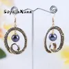 Boucles d'oreilles cerceau Huggie SophiaXuan bijoux hawaïen plaqué or Dangle goutte boucle d'oreille coloré perle cerceaux pour les femmes 2023