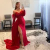 Detachable Sleeves Ruched Prom Dress 2k23 Jaw-dropping Strapless Slit Lady Preteen Girl Pageant Gown Formal Party Wedding Guest Red Capet Runway Black-Tie Gala Blush