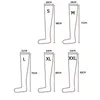 Socks Hosiery S-2XL Large Size Black Leather Stockings Pole Dance Sexy Medias Silicone Band Knee High Stockings Sexy Lingerie Latex Clubwear 230310