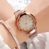 Montres-bracelets Top luxe cristal dames montre femmes aimant boucle robe montres japon quartz mouvement bracelet 2023