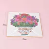 Gift Cards Creative Crafts DIY 3D Bouquet Flowers Greeting Card Paper Flowers Pop Up Greeting Cards Mothers Day Cards Z0310