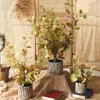 Decoratieve bloemen Home Decor kunstmatige grote potplanten simulatie kerst bruiloft decoratie indoor gemalen tafel van Noordse ornamenten