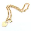 Pendant T Classic Couple Heart Fashion High Quality 316L Titanium Steel Designer Necklace Hrand Jewelry