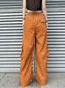 Damenhose, Caprihose, Weekeep, große Tasche, Streetwear, Cargohose, schick, lässig, elastisch, niedrige Leibhöhe, Baggy-Jogginghose, Damen, Y2k-Hippie-Hose, koreanische Mode, L230310