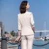 Women's Suits Blazers Spring Summer Formal Business Suits with Pants and Jackets Coat Half Sleeve Spring Summer Office Ladies Professional Blazers Set 230310