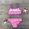 One-Pieces Kids 2 Pieces Swimwear Girls Sequined Hot Gold Bathing Sets Kid Swimming Suit Children Bikinis Baby Set New Biquini Infantil W0310