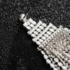 Brincos do garanhão Europeu e americano Exagerado Longa cadeia de moda Tassel Tassel Feminino Style Diamond Diamond