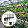 Wässerungsausrüstung 114pcs/Set Tropf Sprinkler Kit Kunststoff gemahlene Stecker Rasendüsen Dripper Wassersparende Gartenwerkzeuge Bewässerungsanpassungen