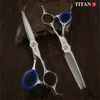 Tesoura de cabelo Titan Profissional Hairdressing Scissors Hercedresser's ScisSors 6,0 polegadas Rainnning Barber Tool 230310