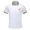 T-shirts pour hommes polos à manches courtes brodés hommes d'été britannique mode revers en coton polo tricoté 230309