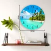 Wandklokken strand oceaan sky landschap wandklok modern design woonkamer decoratie keuken klok mute muur horloge home interieur decor 230310