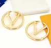 Everyday Small Hoop Earrings Trending Sier Gold Plated Handmade Jewelry Titanium Steel Stud Big Circle Earring Droopy Ears for Woman