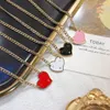 Hänghalsband 7 färger älskar halsbandsdesigner triangel examen tennis asymmetriska hänghalsband för kvinnor kedja guldpläterad rostfritt stål smycken