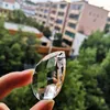 Chandelier Crystal Top Quality 380pcs 38mm Clear Color Glass Faceted Pendants For Parts DIY Curtain Free Rings