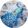 Wall Clocks Clocks and watches living room home wall clock mute creative quartz clock bedroom clock decoration free punch wall watch wall 230310