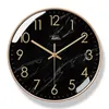 Wall Clocks Black Large Wall Clock Silent Watches Nordic Modern Clocks Wall Home Decor Creative Gold Kitchen Watch Marble Pattern Gift 230310