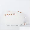 Coussin d'oreiller / oreiller décoratif en peluche dessin animé coussin de chat mignon babillère paresseux long miater étoile décoration maison gros coussins drop gouttes