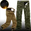Men's Pants Winter Fleece Warm Tactical Pants Zip Cotton Trousers Loose Army Green Cargo Pants Men Casual Plus Thicken Tooling Pants size 40 230310