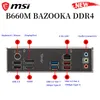 LGA 1700 MSI MAG B660M BAZOOOKA DDR4 SUPORTE DE SUPORTE INTEL 12º CPU Dual Channel D4 128GB 4800MHz RAM PCI-E 4.0 Placa-mãe Novo