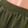 Damenhosen, Caprihosen, Cargohosen, Damen, Übergröße, Gürtel weniger, hohe Taille, weites Bein, gerades Bein, entspannter Stil, Hose 230310