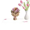 Presentkort 3D Pop Up Mothers Day Cards Gifts Floral Bouquet gratulationskort Blommor för mamma fru födelsedag Z0310