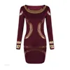 Sukienki swobodne Top Sales Lady Elegant BodyCon Dress Design Party