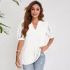 Women's T Shirts Summer Solid Shirt Ladies Sexy V Neck Short Sleeve Tshirt Casual Loose Basic Black White T-Shirt Tee Tops For Women