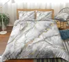 Ensembles de literie ensemble de marbre linge de lit moderne housse de couette abstraite lits de luxe enfants adultes Textile de maison literie douce