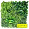 Flores decorativas 50x50cm Planta artificial Planta fundo ao ar livre Anti-ultraviolet Milão Grass de plástico para casas de casamento Janela