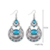 Boucles d'oreilles pendantes LOVBEAFAS mode bohème goutte pour femmes bijoux cristal Boho creux ethnique gitane perles mariage Vintage boucles d'oreilles