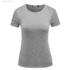 Damen-T-Shirt, modisch, kurzärmelig, für Damen, grau, T-Shirt, T-Shirt, T-Shirt, feminine Kleidung, Harajuku, schlichtes 90er-Jahre-Sommer-Top