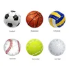 Wall Clocks Sports Balls Wall Clock Football/Basketball/Volleyball/Baseball/Tennis/Golf Ball Clocks Mute Movement Silent Decor 230310