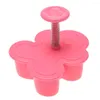 Baking Moulds 4pcs Christmas Cookie Stamp Biscuit Mold 3D Plunger Cutter DIY Mould Gingerbread House Cutters