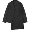 Men's Suits & Blazers Summer Men 2023 Spring Irregular Slim Long Sleeve Jacket Black Plus Size Overcoat Male Casual Catwalk ClothesMen's