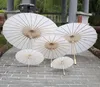 Ombrelli da sposa all'ingrosso Ombrello di carta bianca Ombrello cinese Mini Ccraft 4 Diametro 20 30 40 Ombrelli da 60 cm