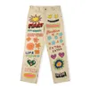 High Street Pants Graffiti Mężczyźni Kobiety Jakość unisex spodni hiptrouserzy