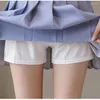 Kjolar shintime kvinnor söt hög midja veckade kjol flickor harajuku mini lady 2023 sommar smal korta skol uniform kvinnor