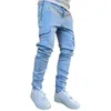 Pantalons pour hommes Pantalons cargo Hommes High Street Hip-hop Personnalité À la mode Salopettes Pantalons décontractés Jeans Pantalons pour hommes ajustés Pantalons réfléchissants 230310