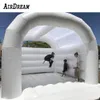 4x3.5m voller PVC-Hochzeits-Moonwalk plus Größen-aufblasbares weißes Hochzeits-springendes Prahlerhaus Klassisches Schlagjumper-Schlosszelt für Verkauf