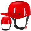Мотоциклетные шлемы Корея Япония винтажный стиль наполовину открытый лицо бейсболка шлем шлем Чоппер ретро -мотоцик