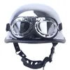 Capacetes de motocicleta DOT CHROMO CHROME MELHO CAPOMETO DE CORROMENTO ALERMANO Piloto de motociclista alemão com óculos grátis
