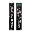 Christmas Decorations Promotion! Porch Sign Welcome And Merry Hanging For Holiday Home Indoor Outdoor Wall De